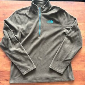 The North Face Men's Olive Zip-Up Sweater